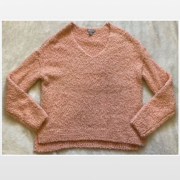 New Large Peachy Pink Chunky Knit Sweater - Picture 2 of 16